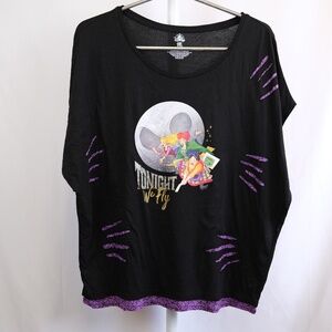 Disney Halloween Hocus Pocus Tonight We Fly Jack Skellington Moon Shirt Size 3XL